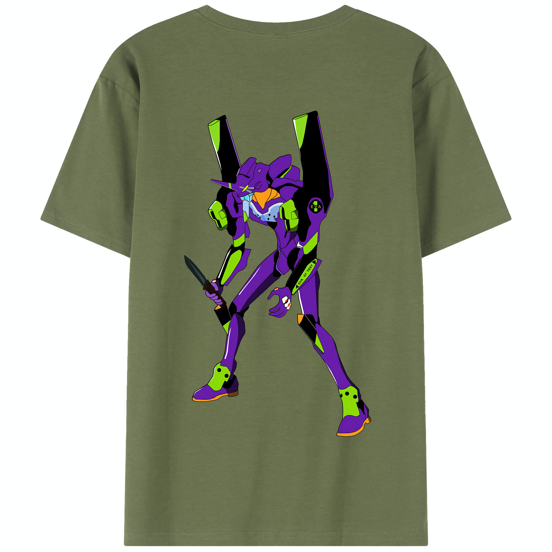 （画像用） EVA 新世紀エヴァンゲリオン 綿100％半袖Tシャツ（背面プリント）